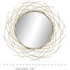 image:imageCosmoLiving by Cosmopolitan Metal Room Wall Mirror Entryway Mirror Wall Mounted Mirror 27 x 1 x 39 Gold39L x 2W