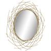 image:imageCosmoLiving by Cosmopolitan Metal Room Wall Mirror Entryway Mirror Wall Mounted Mirror 27 x 1 x 39 Gold39L x 2W