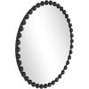 image:imageCosmoLiving by Cosmopolitan Metal Room Wall Mirror Entryway Mirror with Beaded Detailing Wall Mounted Mirror 36 x 2 x 36 Dark Gray