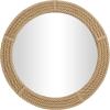 image:imageDeco 79 Jute Rope Handmade Room Wall Mirror Rope Entryway Mirror Wall Mounted Mirror 36 x 2 x 48 BrownBrown