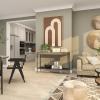 image:imageDeco 79 Metal 1 Shelf Console Table with Brown Wood Top 49 x 14 x 32 Gray