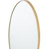 image:imageDeco 79 Metal Room Wall Mirror Oval Entryway Mirror Wall Mounted Mirror 31 x 1 x 20 GoldGold