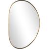 image:imageDeco 79 Metal Room Wall Mirror Oval Entryway Mirror Wall Mounted Mirror 31 x 1 x 20 GoldGold