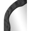 image:imageDeco 79 Wood Handmade Room Wall Mirror Wavy Entryway Mirror with Dimensional Carved Frame Wall Mounted Mirror 31 x 2 x 31 BrownBlack