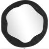 image:imageDeco 79 Wood Handmade Room Wall Mirror Wavy Entryway Mirror with Dimensional Carved Frame Wall Mounted Mirror 31 x 2 x 31 BrownBlack