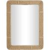 image:imageDeco 79 Jute Rope Handmade Room Wall Mirror Rope Entryway Mirror Wall Mounted Mirror 36 x 2 x 48 BrownBrown