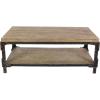 image:imageDeco 79 Wood 2 Shelves Console Table 48 x 19 x 34 BrownCenter Table 24 x 47 x 19