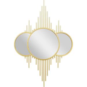 image:imageCosmoLiving by Cosmopolitan Metal Room Wall Mirror Entryway Mirror Wall Mounted Mirror 27 x 1 x 39 Gold39L x 265W