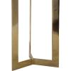 image:imageDeco 79 Aluminum Metal Geometric Side End Accent Table End Table with Black Marble Tabletops Set of 3 Side Table 24 23 21 H Gold