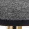 image:imageDeco 79 Aluminum Metal Geometric Side End Accent Table End Table with Black Marble Tabletops Set of 3 Side Table 24 23 21 H Gold