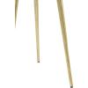 image:imageDeco 79 Aluminum Metal Side End Accent Table End Table with Marble Top with Gold Inlay Side Table 15 x 15 x 20 Gold