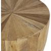 image:imageDeco 79 Mango Wood Handmade Side End Accent Table Drum End Table Side Table 18 x 18 x 20 Brown