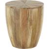 image:imageDeco 79 Mango Wood Handmade Side End Accent Table Drum End Table Side Table 18 x 18 x 20 Brown