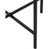 image:imageDeco 79 Marble Side End Accent Table End Table with Black Metal Support Side Table 19 x 16 x 20 Beige