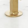 image:imageDeco 79 Marble Side End Accent Table End Table with Marble Top with Gold Inlay Side Table 18 x 18 x 25 WhiteWhite