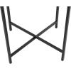 image:imageDeco 79 Metal Geometric Side End Accent Table End Table with Glass Tabletop and Elevated Base Side Table 22 x 22 x 19 BlackBlack