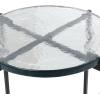 image:imageDeco 79 Metal Geometric Side End Accent Table End Table with Glass Tabletop and Elevated Base Side Table 22 x 22 x 19 BlackBlack