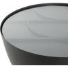 image:imageDeco 79 Metal Geometric Side End Accent Table End Table with Glass Tabletop and Elevated Base Side Table 22 x 22 x 19 BlackBlack