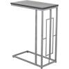 image:imageDeco 79 Metal Side End Accent Table CShaped End Table with Black Metal Base Side Table 19 x 10 x 26 Black