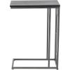 image:imageDeco 79 Metal Side End Accent Table CShaped End Table with Black Metal Base Side Table 19 x 10 x 26 Black