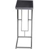 image:imageDeco 79 Metal Side End Accent Table CShaped End Table with Black Metal Base Side Table 19 x 10 x 26 Black