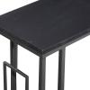 image:imageDeco 79 Metal Side End Accent Table CShaped End Table with Black Metal Base Side Table 19 x 10 x 26 Black