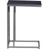 image:imageDeco 79 Metal Side End Accent Table CShaped End Table with Black Metal Base Side Table 19 x 10 x 26 Black
