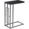 image:imageDeco 79 Metal Side End Accent Table CShaped End Table with Black Metal Base Side Table 19 x 10 x 26 Black