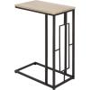 image:imageDeco 79 Metal Side End Accent Table CShaped End Table with Black Metal Base Side Table 19 x 10 x 26 Cream