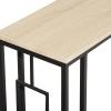 image:imageDeco 79 Metal Side End Accent Table CShaped End Table with Black Metal Base Side Table 19 x 10 x 26 Cream