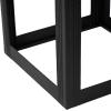 image:imageDeco 79 Metal Side End Accent Table Nested End Table with Arched Cutouts Set of 3 Side Table 21 18 16 H BlackBlack