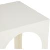 image:imageDeco 79 Metal Side End Accent Table Nested End Table with Arched Cutouts Set of 3 Side Table 21 18 16 H BlackWhite