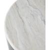 image:imageDeco 79 Metal Side End Accent Table Nesting End Table with Faux White Marble Top Set of 2 Side Table 19 18 H BlackBlack