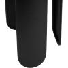 image:imageDeco 79 Metal Side End Accent Table Round End Table with White Marble Tabletop Side Table 15 x 15 x 23 Black