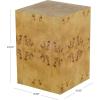 image:imageDeco 79 Wood Geometric Side End Accent Table Diamond End Table with Black Accents Side Table 19 x 19 x 24 BrownBrown