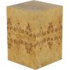 image:imageDeco 79 Wood Geometric Side End Accent Table Diamond End Table with Black Accents Side Table 19 x 19 x 24 BrownBrown