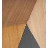 image:imageDeco 79 Wood Geometric Side End Accent Table Diamond End Table with Black Accents Side Table 19 x 19 x 24 BrownBrown