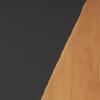 image:imageDeco 79 Wood Geometric Side End Accent Table Diamond End Table with Black Accents Side Table 19 x 19 x 24 BrownBrown