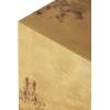 image:imageDeco 79 Wood Geometric Side End Accent Table Diamond End Table with Black Accents Side Table 19 x 19 x 24 BrownBrown