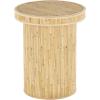 image:imageDeco 79 Wood Handmade Side End Accent Table End Table with Square Tabletop Side Table 16 x 16 x 20 BlackLight Brown