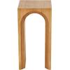 image:imageDeco 79 Wood Side End Accent Table Cutout Arch End Table Side Table 12 x 12 x 24 Brown