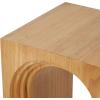 image:imageDeco 79 Wood Side End Accent Table Cutout Arch End Table Side Table 12 x 12 x 24 Brown