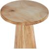 image:imageDeco 79 Wood Side End Accent Table End Table with Natural Wood Grains and Cone Shaped Bases Set of 3 Side Table 24 20 18 H Light Brown