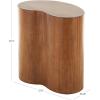 image:imageDeco 79 Wood Side End Accent Table Heart Inspired End Table Side Table 22 x 13 x 22 Brown