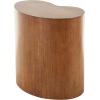 image:imageDeco 79 Wood Side End Accent Table Heart Inspired End Table Side Table 22 x 13 x 22 Brown