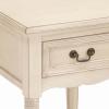 image:imageDeco 79 Wood Side End Accent Table Storage 1 Drawer and 1 Shelf End Table with Turned Legs Side Table 16 x 16 x 29 BrownCream