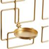 image:imageDeco 79 Metal Geometric Tealight 2 Plate Wall Sconce Set of 2 5W 13H Gold
