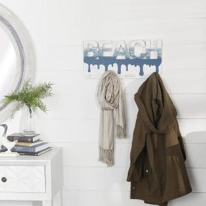 image:imageDeco 79 Rack Wall Hook 19 L x 2 W x 10 H Blue