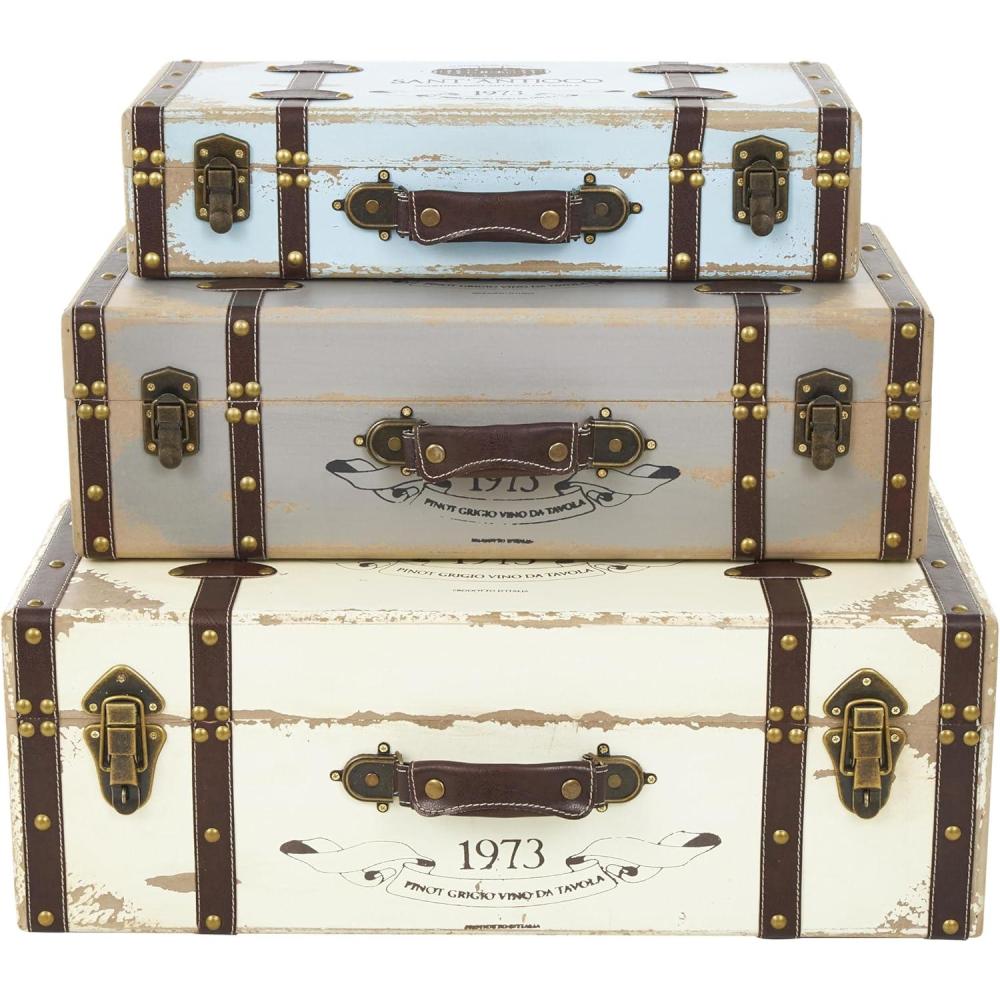Deco 79 Fabric Decorative Trunk Woven Storage Decorative Large Boxes ...
