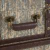 image:imageDeco 79 Fabric Decorative Trunk Woven Storage Decorative Large Boxes with Silver Latches and Buckles Set of 2 Storage Trunks 21 19 W GrayBlue